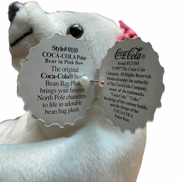 Coca Cola #0110 and #0112 2-ct Polar Bears Plush - Picture 4 of 5